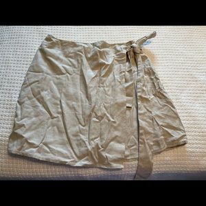 Forever 21 wrap skirt, size medium, tan